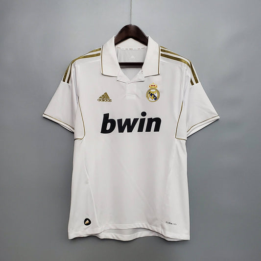 Real Madrid 2011/12 Retro Home Jersey – Gold Edition by Explore Outfitters
