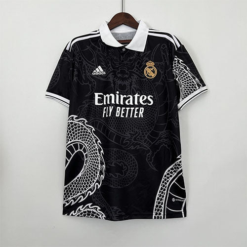 Real Madrid Dragon Special Edition Jersey - Black & White Yohji Yamamoto Style