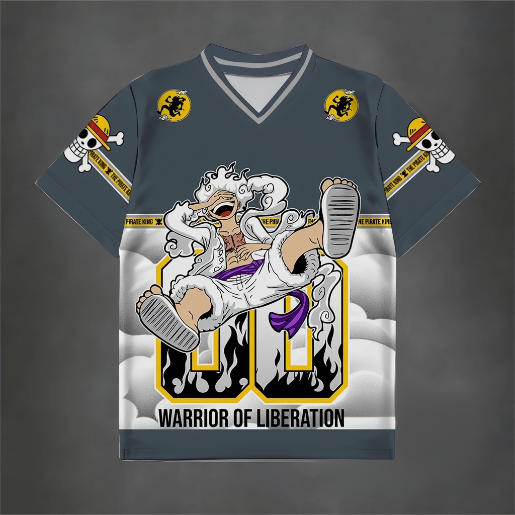 Warrior of Liberation Anime Jersey – Grey Edition #00 | Explore Outfitters