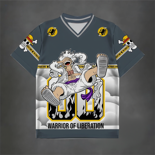 Warrior of Liberation Anime Jersey – Grey Edition #00 | Explore Outfitters