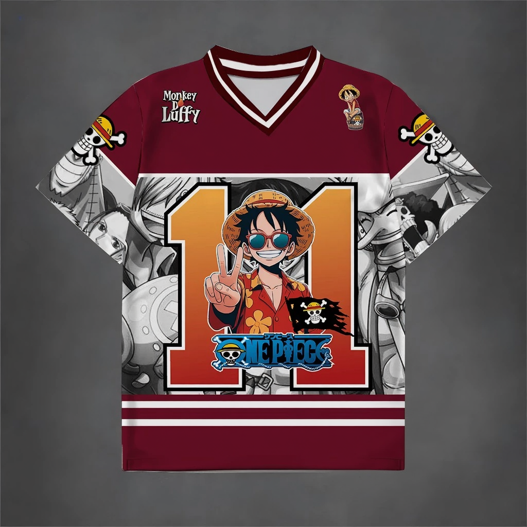 Monkey Luffy #01 Anime Streetwear Jersey – One Piece Edition