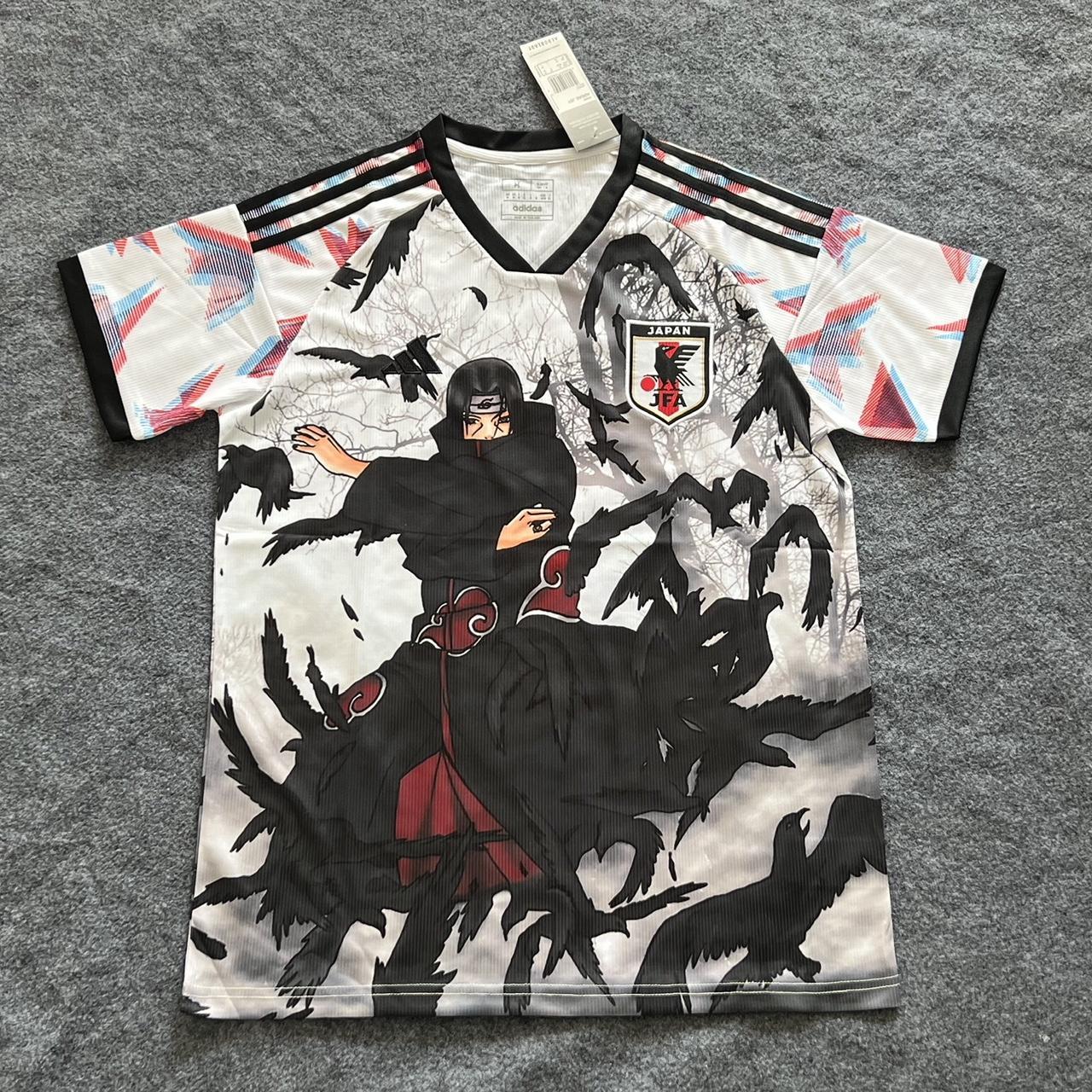 Japan National Team x Naruto – Itachi Uchiha Special Edition Adidas Football Jersey 2024/25 (White)