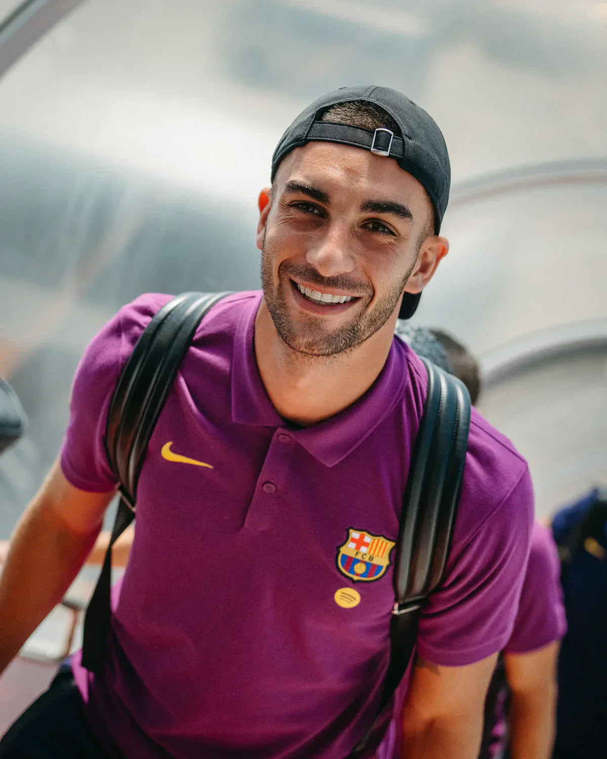 FC Barcelona Travel Polo Shirt – Purple Edition (Nike)