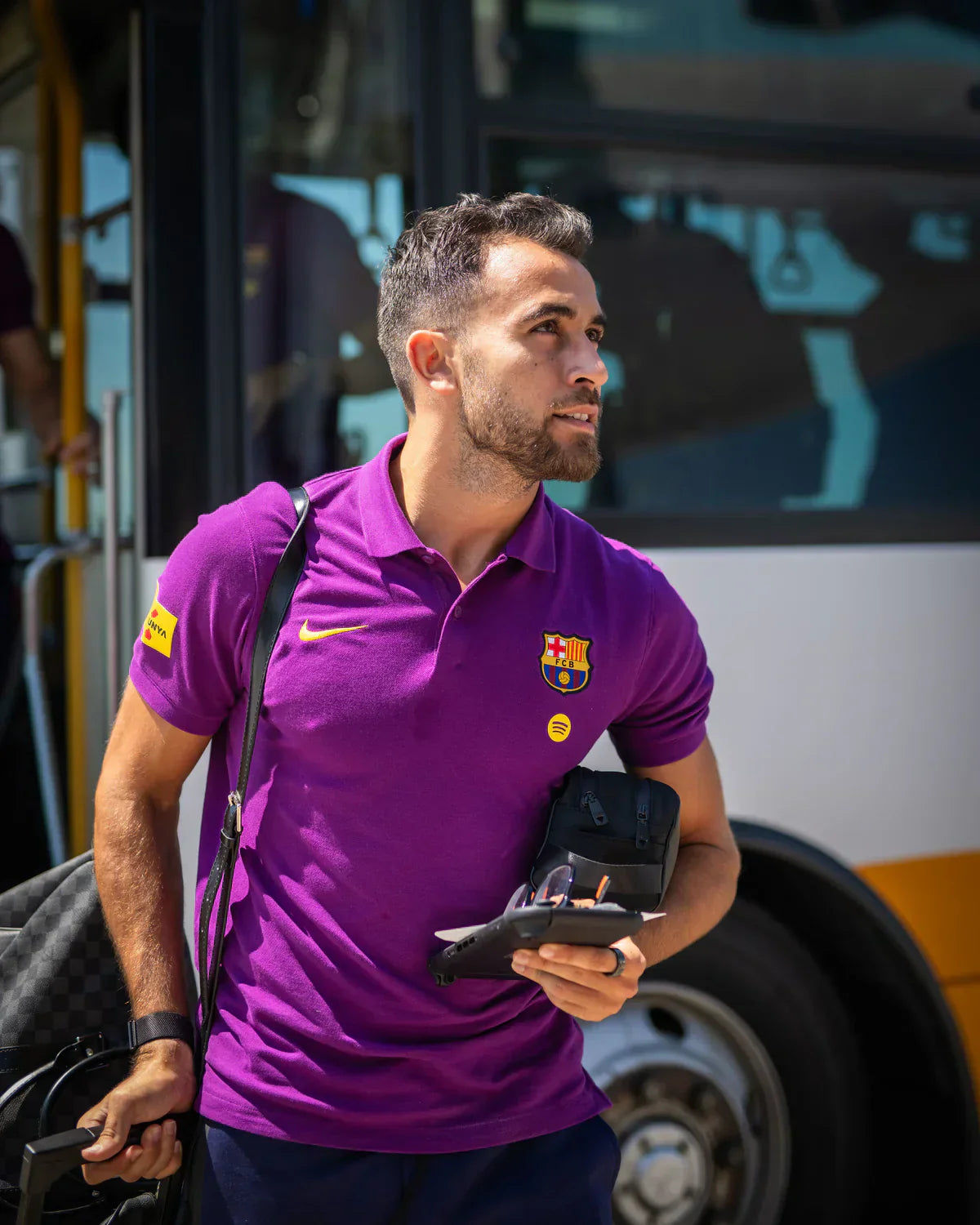 FC Barcelona Travel Polo Shirt – Purple Edition (Nike)
