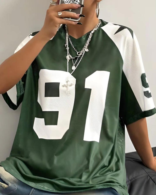 Oversized Varsity Jersey