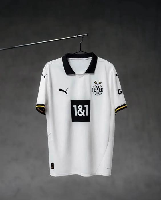Borussia Dortmund 24/25 Away Jersey – White & Black Edition