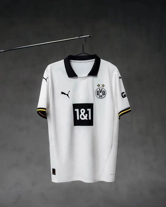 Borussia Dortmund 24/25 Away Jersey – White & Black Edition