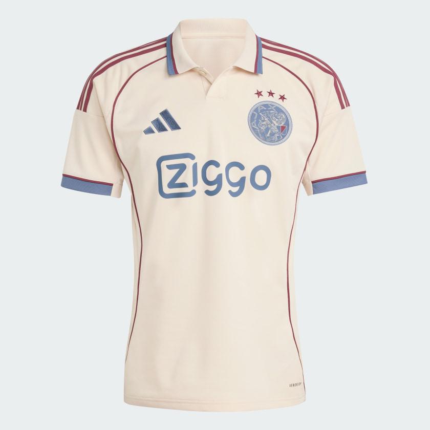 Adidas Ajax Amsterdam 25/26 Third Kit Jersey – Light Beige / Peach
