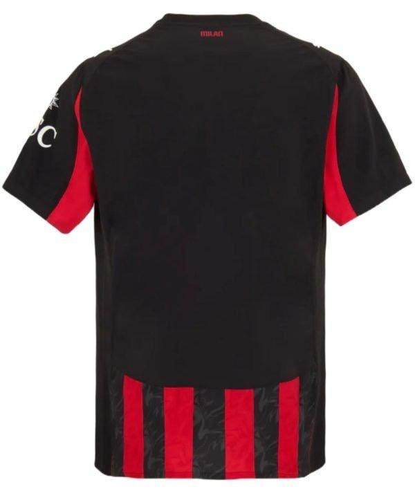 AC Milan 24/25 Home Jersey – Iconic Red &amp; Black Stripes