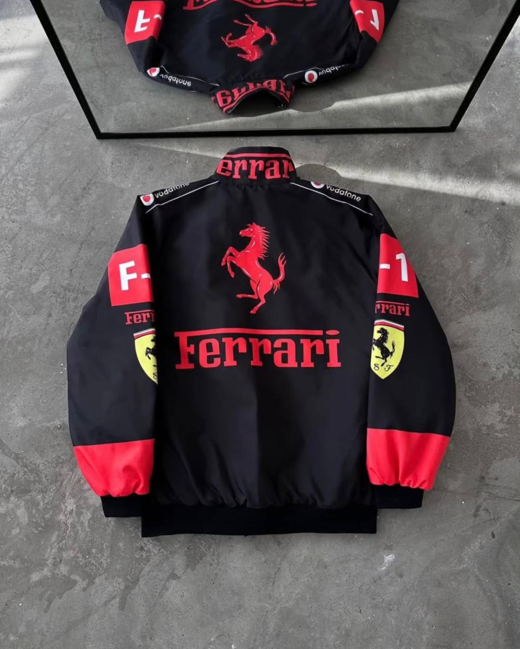 Ferrari F-1 Jacket - Retro Black & Red