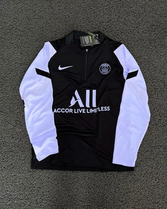 PSG Contrast Quarter-Zip Pullover - Black/White