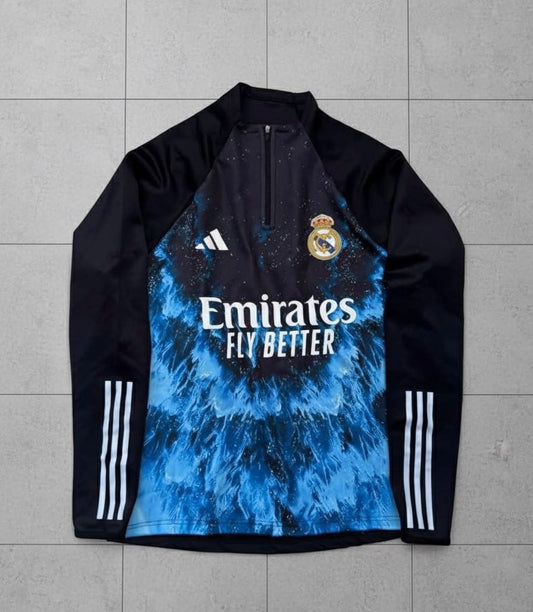 Real Madrid Storm Quarter-Zip Pullover - Sky Burst