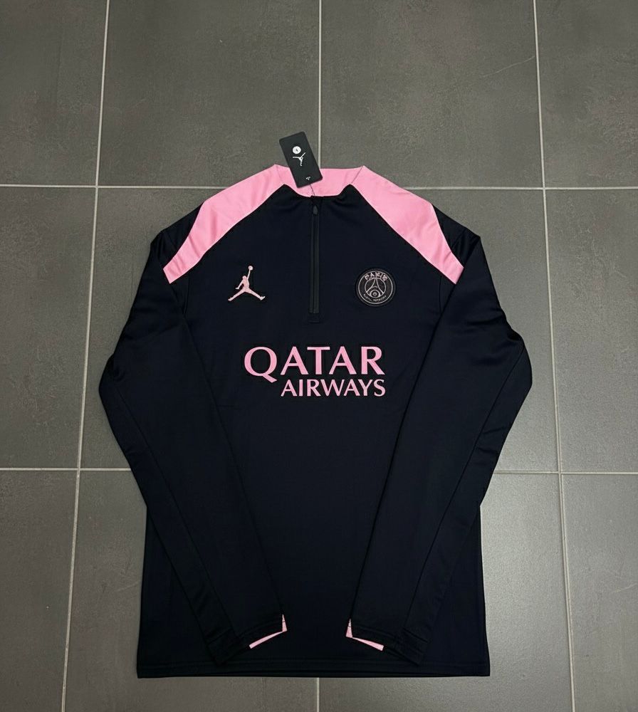 Jordan PSG Midnight Quarter-Zip Pullover - Black/Pink