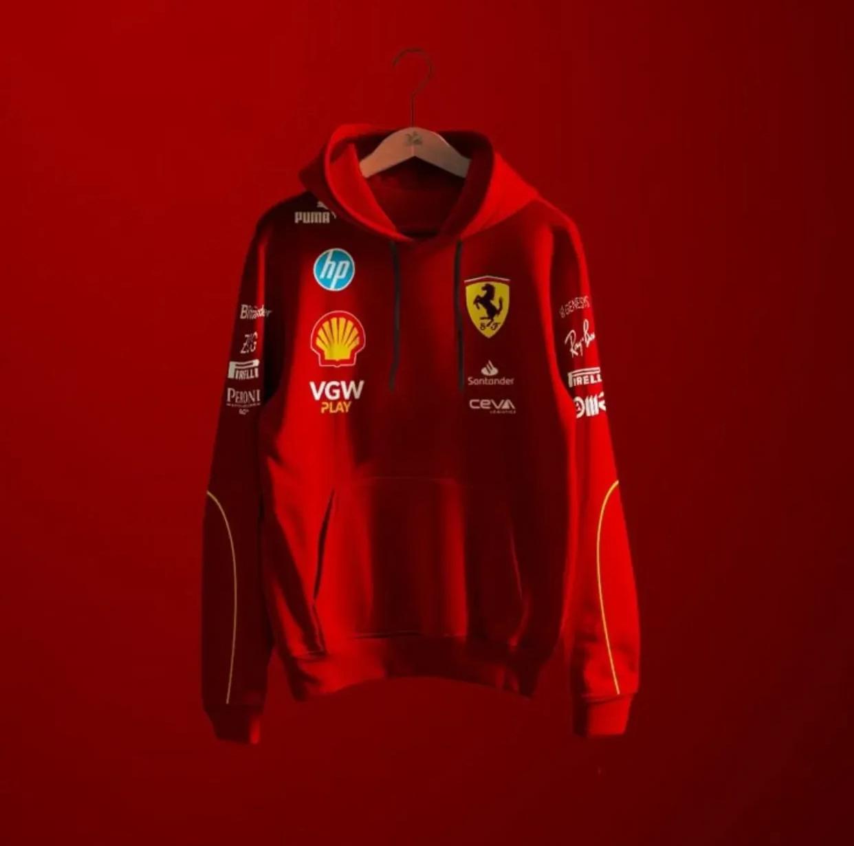 Ferrari F1 Racing Hoodie Iconic Red