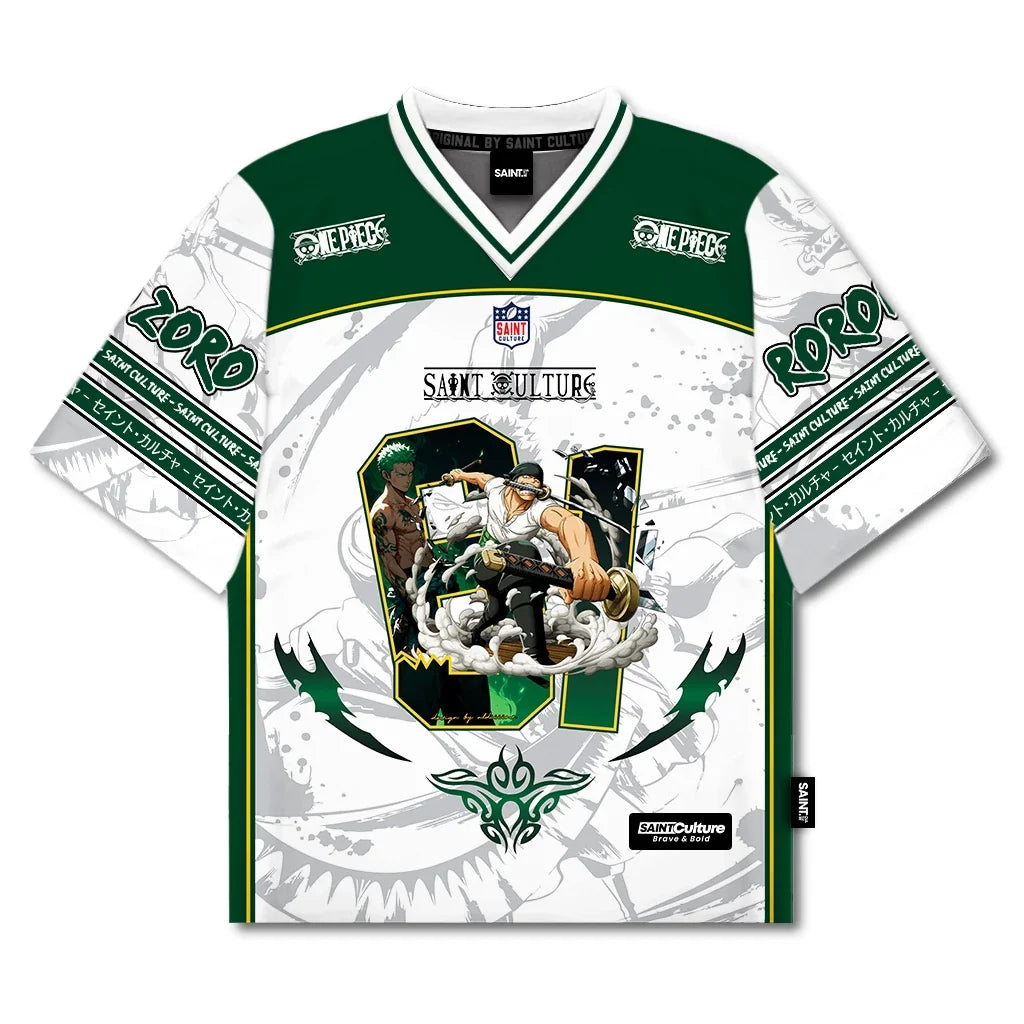 Saint Culture x One Piece — Roronoa Zoro #01 Football Jersey